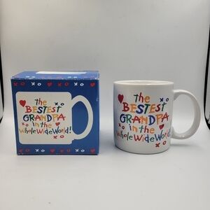 New in Box Vintage American Greetings Best Grandpa Coffee Mug